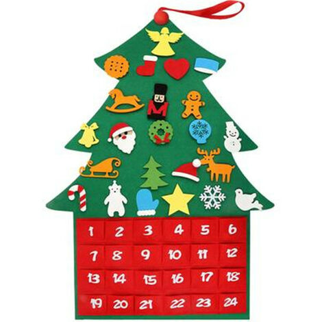 Bricolage de Noël : un calendrier de l'avent accrochées sur un