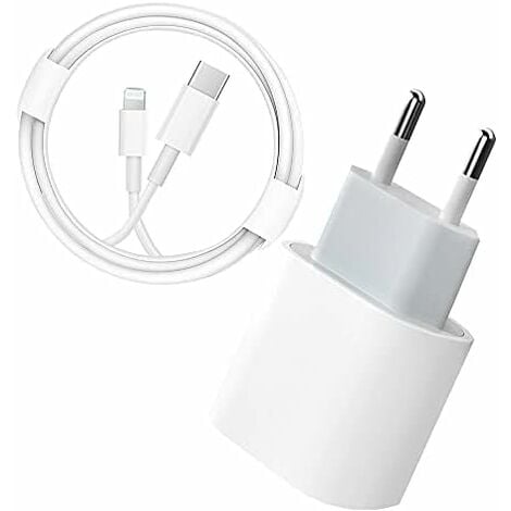 Chargeur Rapide 20W + Câble 1M USB C Pour iPhone 14/14 Plus/14 Pro