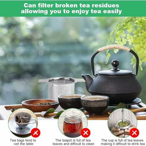 Accessoires pour le thé : Cuisine et maison :  Chauffe-théière, Passoires et filtres à thé et plus