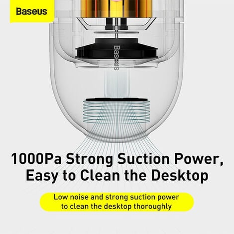 Baseus – Mini aspirateur à main C2, nettoyeur portable pour PC, ordinateur  portable, clavier de bureau à