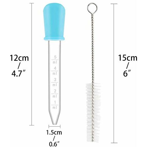 Lot de 10 Liquide Pipettes, 12cm Cuisine Compte-Gouttes en Silicone et  Plastique Pipette de Transfert