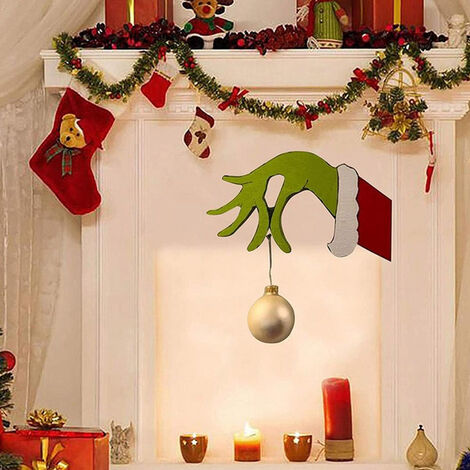 Bracelet pendentif arbre de Noël père Noël wapiti, décoration pour