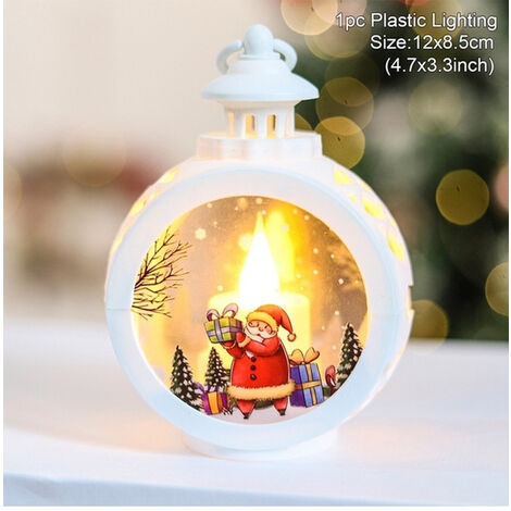 1pc Ours Polaire Mignon Avec Chapeau De Noël Décoration Acrylique Pendentif  D'arbre De Noël, Décor
