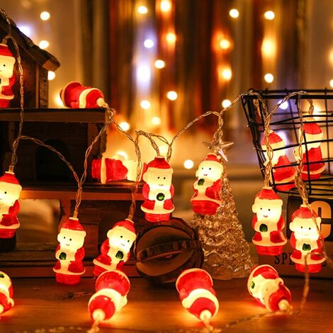 Guirlande de 20 bougies à LED pas chère pour sapin de Noël, Guirlandes  lumineuses