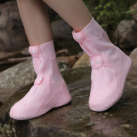 Couvre-chaussures de pluie unisexe bottes de pluie imperméables  réutilisables