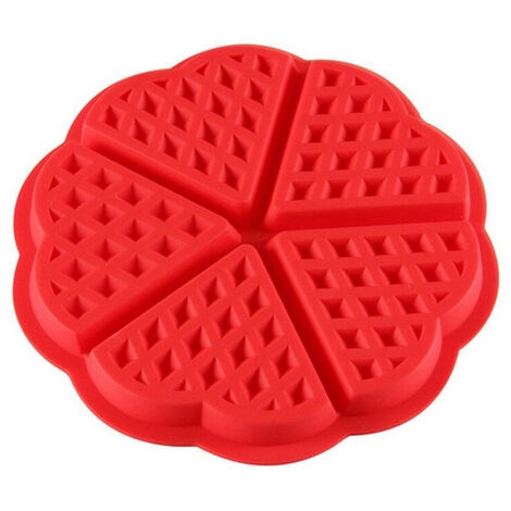Moule silicone 6 mini gaufres rondes –