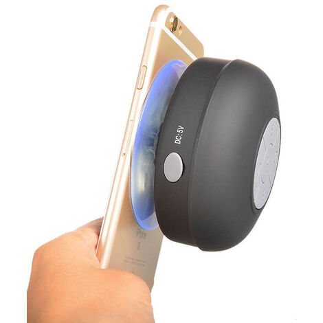 Mini enceinte Bluetooth de salle de bain avec ventouse
