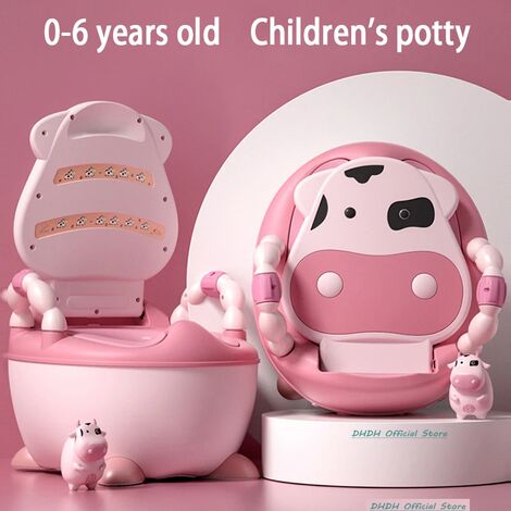 1-6 ans Pot pour enfants Mignon Siège de toilette pour bébé Facile