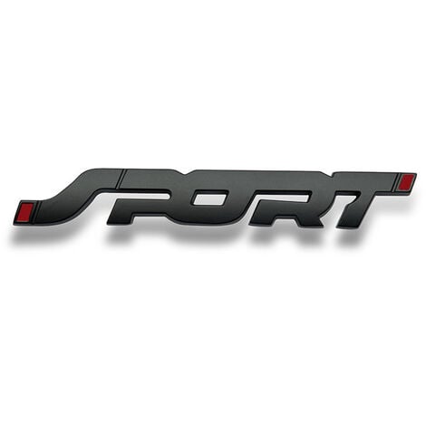 LTS FAFA Mode Sport Logo Bagages Fender Badge Autocollant De Voiture En  Métal 3D Logo Autocollant 1pc (Noir)
