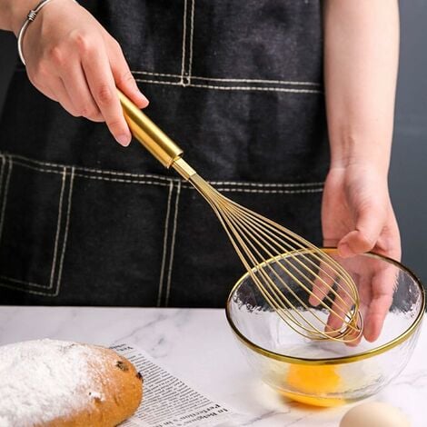 Fouet manuel en acier inoxydable pour crème et œufs - Ustensiles de cuisine  pour la maison et le travail - Durable : : Cuisine et Maison