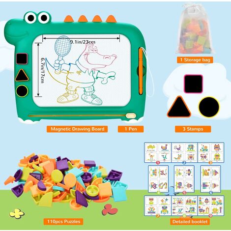 DWW-tablette d'criture (bleu) lcd 10 pouces pour enfants adultes, tablette  dessin enfant, ardoise magique, tablette magique enfant, cadeaux  d'anniversa