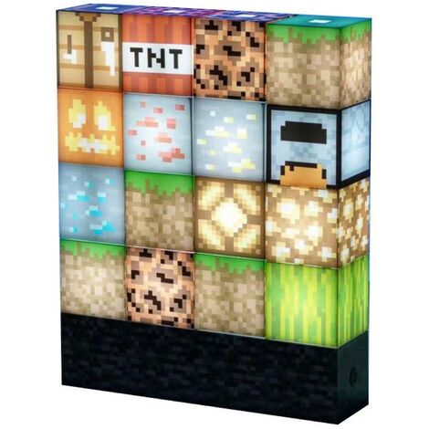 Minecraft jeu bloc de construction lampe de bureau bricolage Table jouet  Usb créatif veilleuse cadeau 