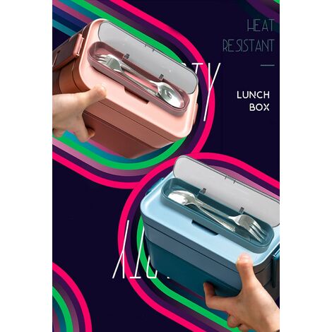 LTS FAFA Lunch Box Office Lunch Box Kit 1600ml PP Bento Box, 2