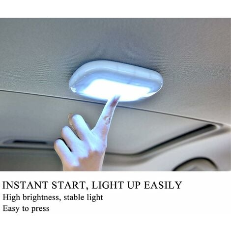 Acheter LED sans fil lumière intérieure de voiture lampe à LED lampe de  plafond de voiture magnétique lumière tactile USB Charge lumière de porte  de voiture lumières intérieures de voiture