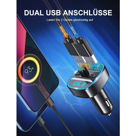 Prise USB double encastrable 12/24 Volt 2.1A 5 Volt pour caravanes,  mobil-homes, voitures, bateaux, camions