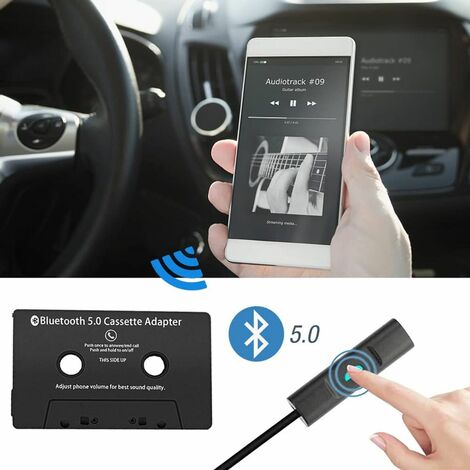 LTS FAFA Adaptateur Cassette Voiture Bluetooth Support Bluetooth V5.0 Adaptateur  Cassette Convertisseur Bluetooth Universel Voiture