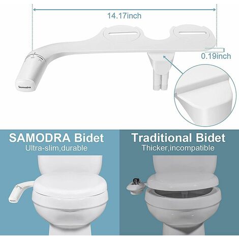 Bidet Portable pour Toilette Intime avec Deux Embouts Ajustables 