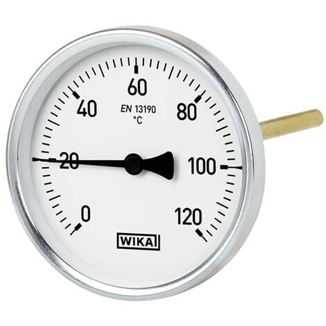 4x WIKA Zeigerthermometer 0° 160°C mit Tauchhülse 
