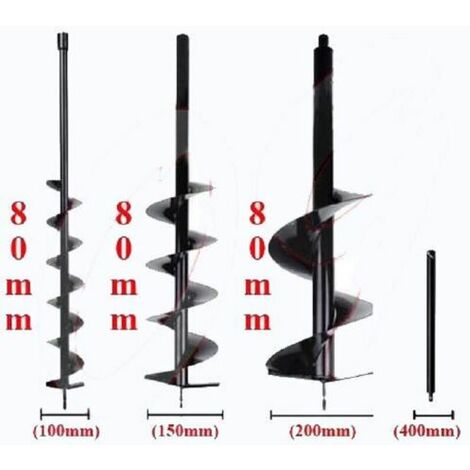 Mototrivella A Scoppio 52 Cc Punta Trivella 10/15/20/30 Cm + Prolunga 40 Cm