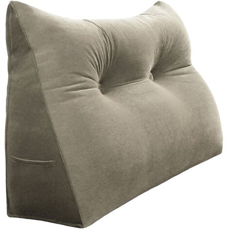 VERCART Grande cuscino per la lettura a cuneo, cuscino lungo per la  schiena, cuscino decorativo per