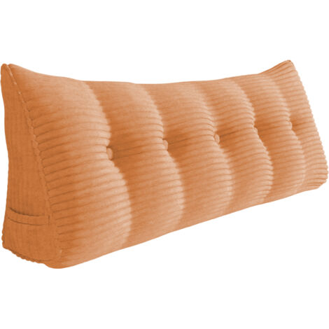 VERCART Grande cuscino a cuneo per il riposo a letto, cuscino lungo per la lettura cuscino decorativo per la testiera cuscino triangolare per la schiena cuscino da salotto per il letto da giorno o il