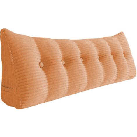 VERCART Grande cuscino a cuneo per il riposo a letto, cuscino lungo per la lettura cuscino decorativo per la testiera cuscino triangolare per la schiena cuscino da salotto per il letto da giorno o il