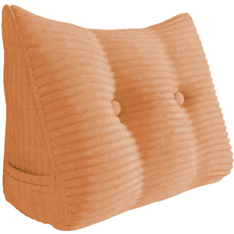 VERCART Grande cuscino a cuneo per il riposo a letto, cuscino lungo per la lettura cuscino decorativo per la testiera cuscino triangolare per la schiena cuscino da salotto per il letto da giorno o il