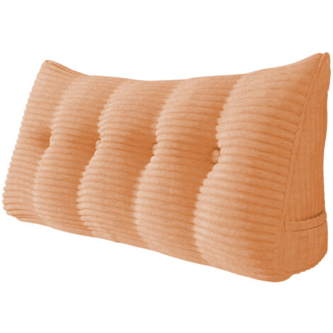 VERCART Grande cuscino a cuneo per il riposo a letto, cuscino lungo per la lettura cuscino decorativo per la testiera cuscino triangolare per la schiena cuscino da salotto per il letto da giorno o il