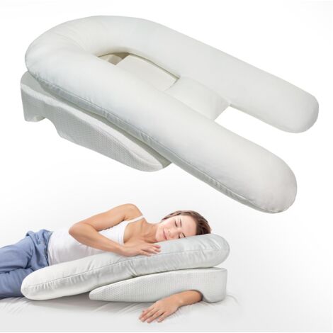 VERCART Cuscino per il sonno laterale, Cuscino con Buco per Braccio,cuscino antireflusso adulti, cuscino per alleviare le spalle