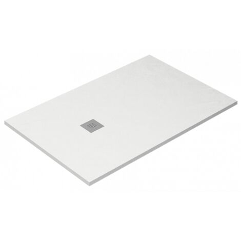 Receveur de douche Ardesia extra-plat et gel coat antidérapant BLANC Siphon en cadeau 90X100 Ral 9003 (1/5)