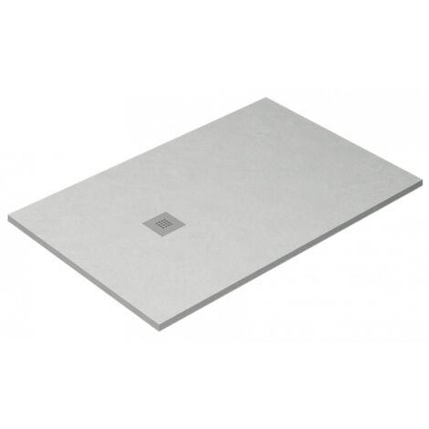 Receveur de douche Ardesia extra-plat et gel coat antidérapant GRIS BÉTON Siphon en cadeau 75X140 Ral 7037 (1/5)