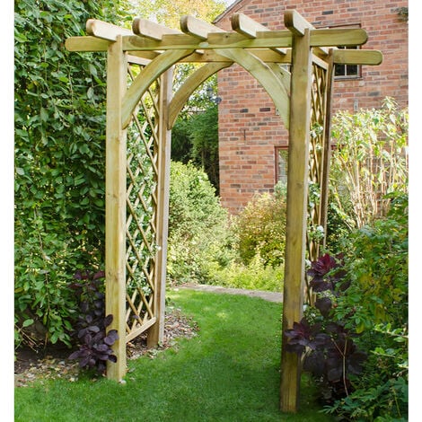 6' x 4'6 Forest Premium Garden Pergola Arch (1.82x1.36m)