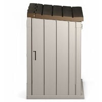 Toomax Extra Large 842L Plastic Outdoor Waterproof Shed-Garden Storage - Grey/Brown