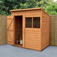 6' x 4' Forest Delamere Shiplap Dip Treated Pent Wooden Shed