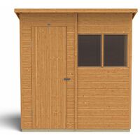 6' x 4' Forest Delamere Shiplap Dip Treated Pent Wooden Shed