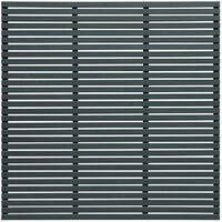 Forest 6' x 6' Contemporary Grey Slatted Fence Panel (1.8m x 1.8m)