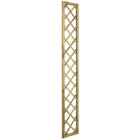 Forest 5'11" x 1' Hidcote Decorative Diamond Wooden Lattice Trellis (1.8m x 0.3m) - Pressure treated