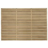 Forest 6' x 4' Pressure Treated Contemporary Double Slatted Fence Panel (1.8m x 1.2m) - Pressure treated
