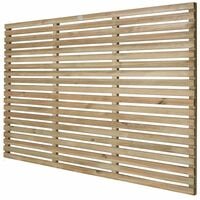 Forest 6' x 4' Pressure Treated Contemporary Slatted Fence Panel (1.8m x 1.2m) - Pressure treated