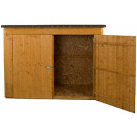 6'x2'6" (1.8x0.8m) Forest Dip Treated Large Overlap Pent Outdoor Store