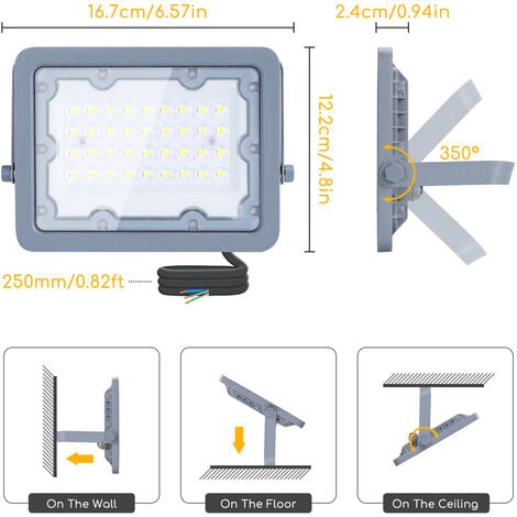 Foco LED 100W portátil en trípode ajustable 8000Lm 6400K apto para