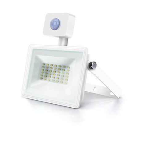 Aigostar 30W Foco LED con Sensor Movimiento PIR,2700LM Super Brillo Focos  LED Exterior , IP65 Impermeable