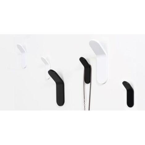 Colgador Tik 7012 - Negro mate / 25 x 80 x 30 mm