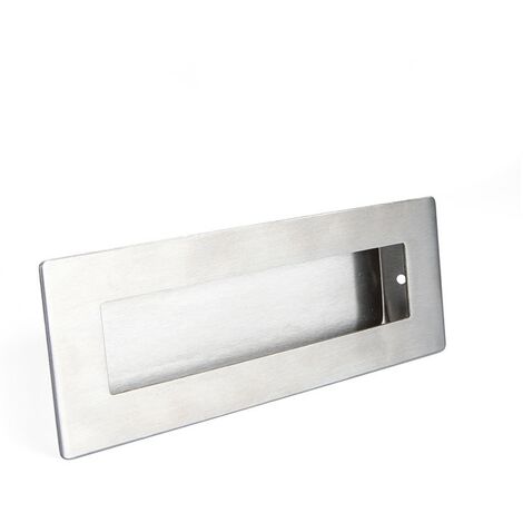HERRAJES ALK tirador uñero para puerta corredera. 150x50. inox304