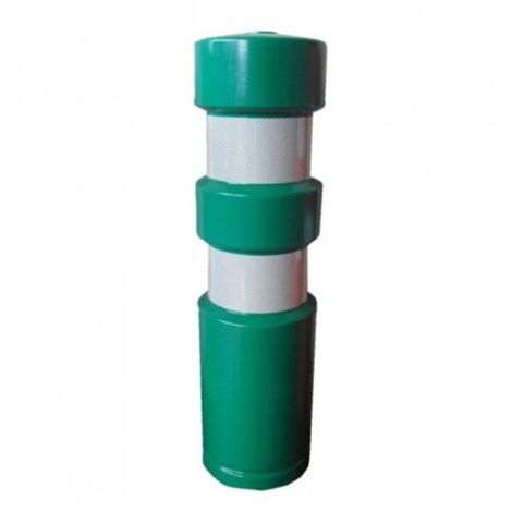 baliza plastico 200x750mm reflex verde utiliza llave 390.4 ,taco y broca 14mm.