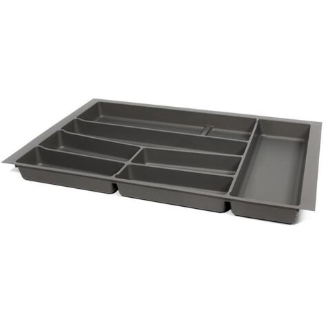cubertero modelo auro para cajón módulo 300 - 1000 acabado antracita/blanco modulo modulo 800 acabado antracita