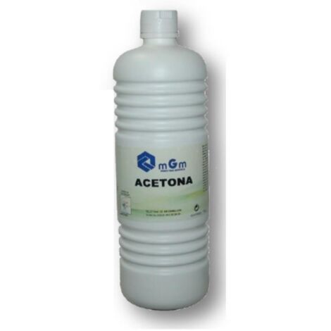 DUVER acetona disolvente botella 1l. , La acetona es un disolvente químico comúnmente utilizado en diversos campos, desde la industria hasta el hogar. Esta botella de 1 litro de