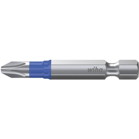 Wiha Juego de bits, bit T de 50 mm Phillips (PH2), de 5 unid., de 1/4" E6,3 en caja (41638) (1/4)