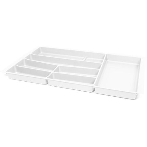 cubertero para cajón auro. plástico resistente. modulo modulo 900 acabado blanco
