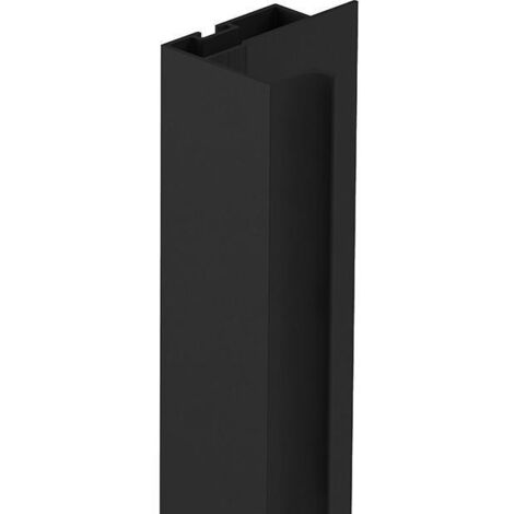 perfil tirador ka16 sp16 negro mate-blanco mate 2,60m acabado negro mate (caja 2)